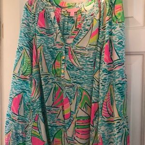 Lilly Pulitzer Elsa Top in You gotta regatta